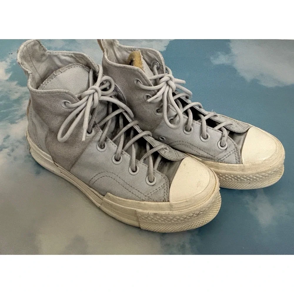 Converse Chuck 70 Plus High Women 6.5 Platform Distorted‎ Aged Blue AO5259C